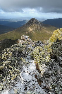 Mount Snowy from near Hartz Peak summit - 26th June 2010