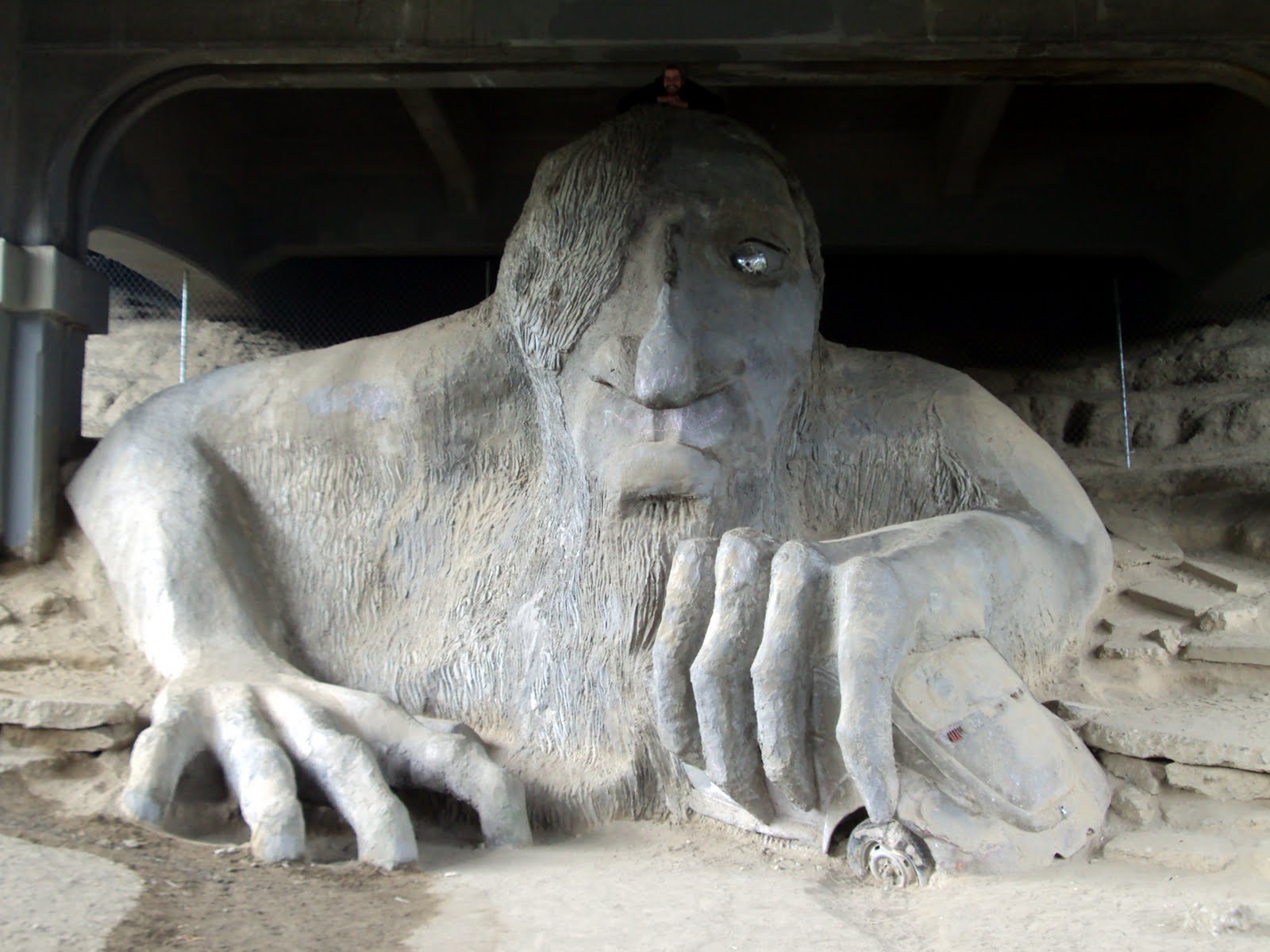 troll with vw under bridge..Seattle