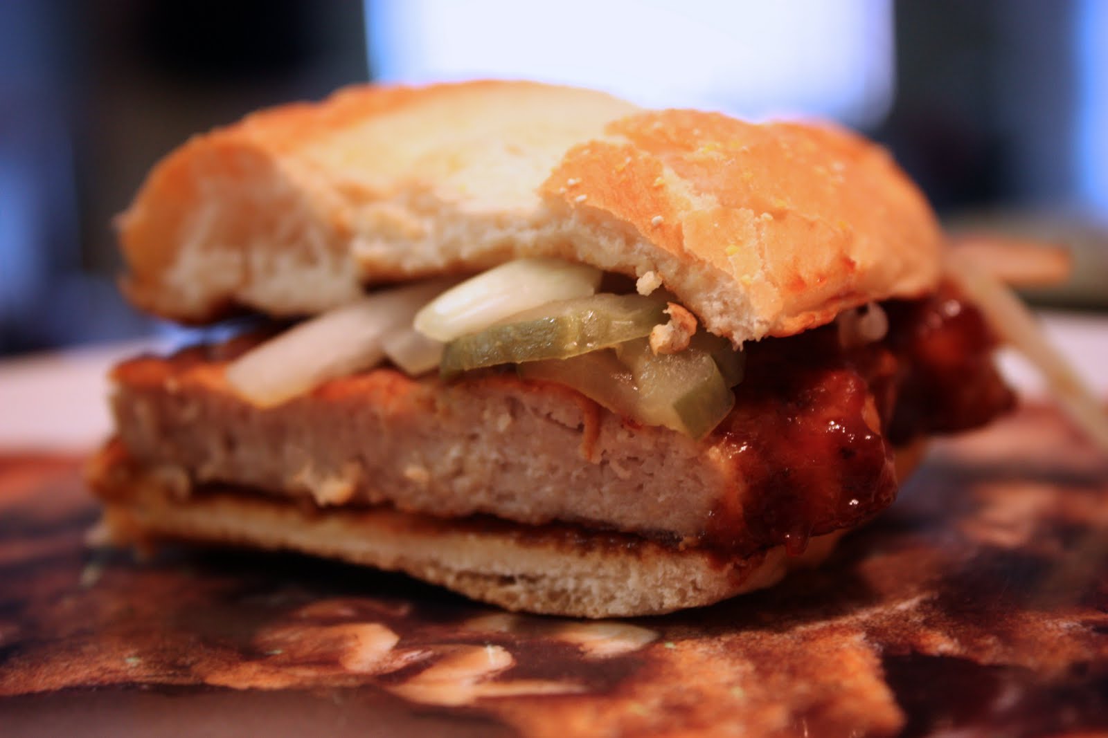 Bologna & Ketchup The McRib Experience (AkA the McSponge)