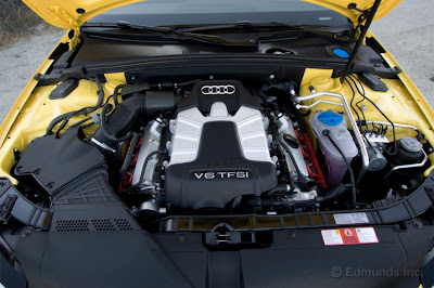 Audi S4 Car Engine On