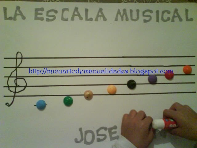 Mi cuarto de manualidades * Esther * Pentagrama con la Mi cuarto de manualidades * Esther * Pentagrama con la
