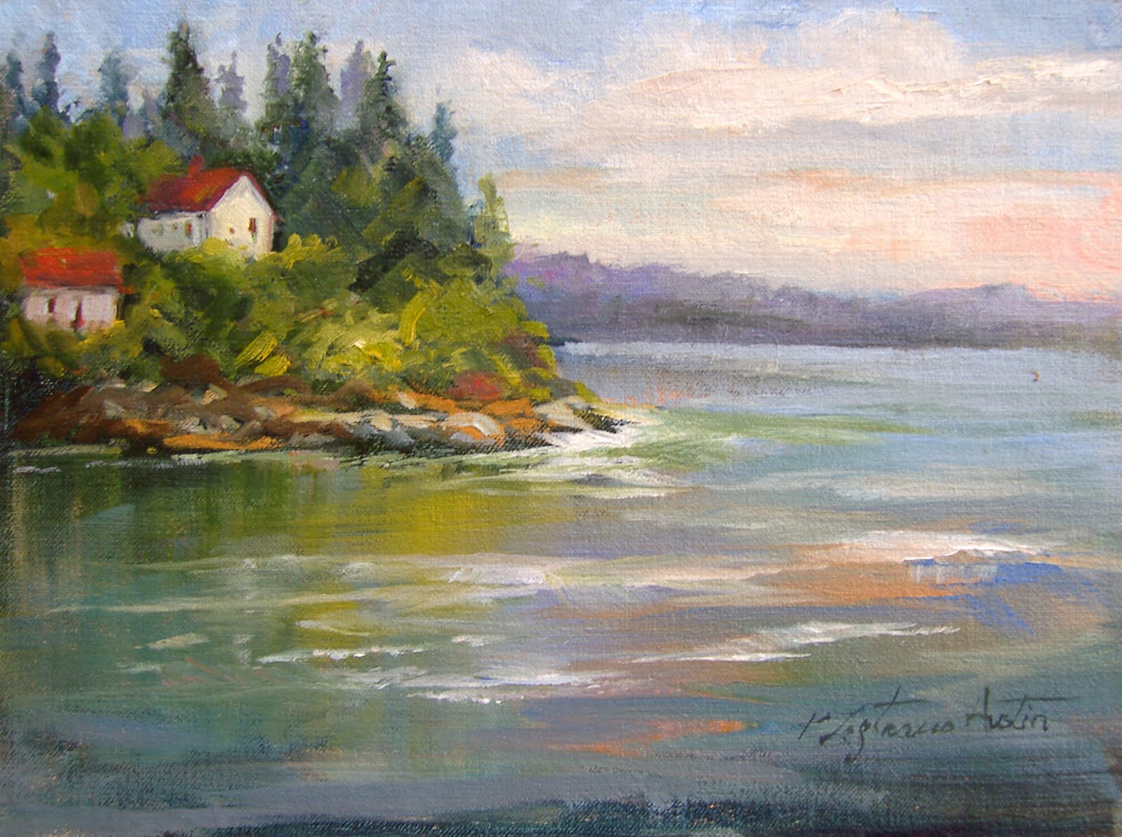 Karen Lostracco Austin, Daily Paintings Paintings of Maine