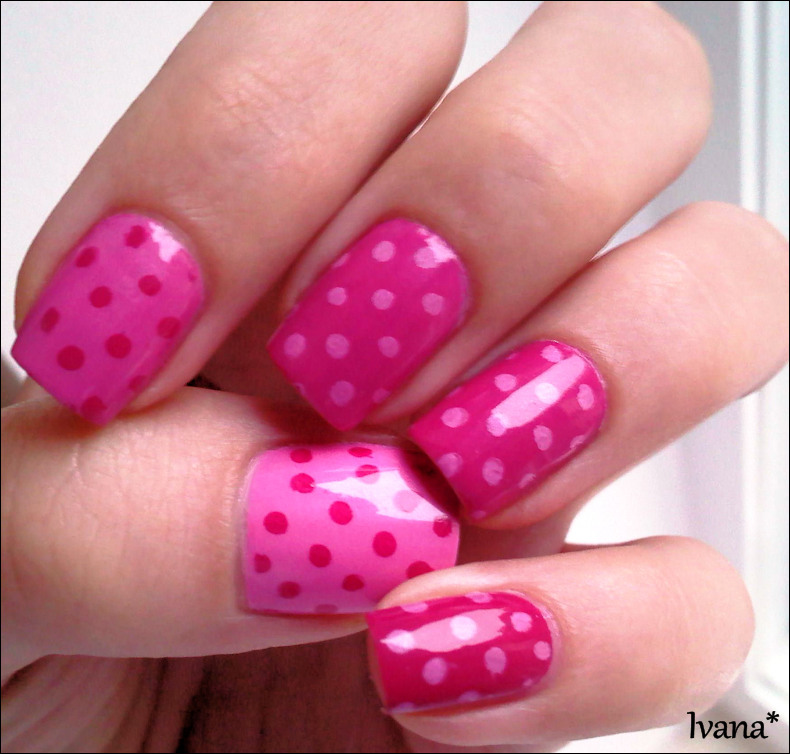 Ivana Thinks Pink: Pink Ombre Manicure + Konad