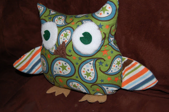 owl pillow gift