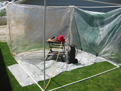 Poor man's blast booth