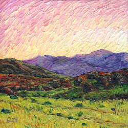 sunset mountains mountain paintings oil expressionist painting expressionism landscapes sold