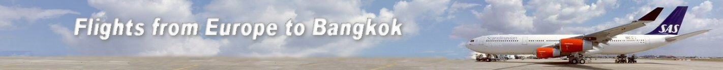 Flights from Europe to Bangkok