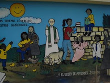 Mural in front of school at Don Juan