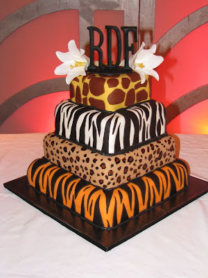 variation wedding cake zebra