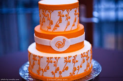orange cakes cake ribbon modern pink pretty broncos colorful cream amazing stuff