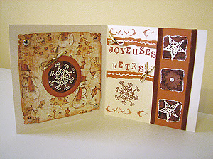 Intérieur carte Noël