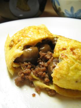 [Shimeji+and+minced+meat+omelette.jpg]