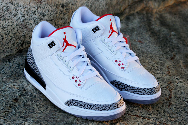 jordan 3 white and grey