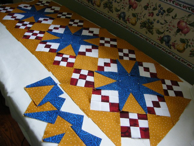 Quilt, Knit, Run, Sew: Tri-Recs Table Runner