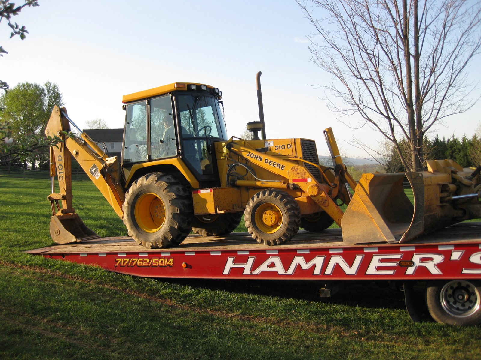 The Beaumont Barn Loading the heavy equipment