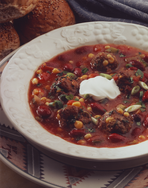 Let the Feasty Begin Spicy Meatball Soup (Pillsbury BakeOff 1994)