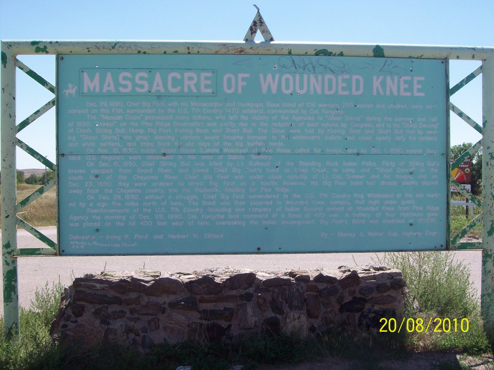 (Fromacrossthe)PondLife Pine Ridge Reservation SD, The Badlands