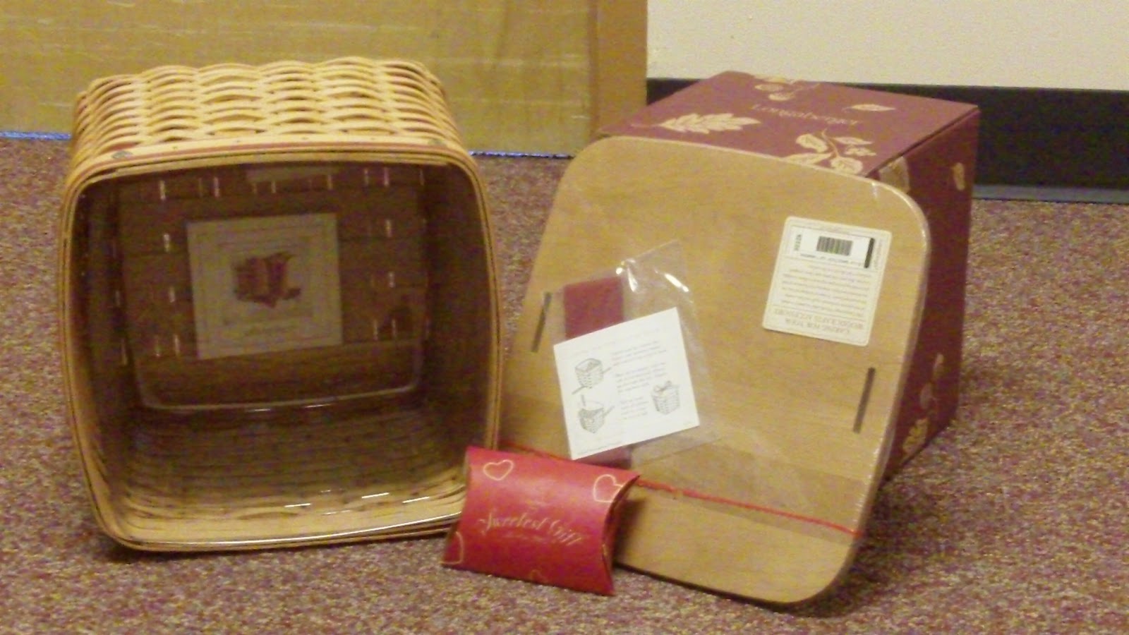 BRC Charity Auction Signed Longaberger Basket NEW 2002 Large