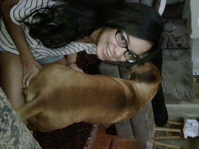 Eva Celia Kissing Dog