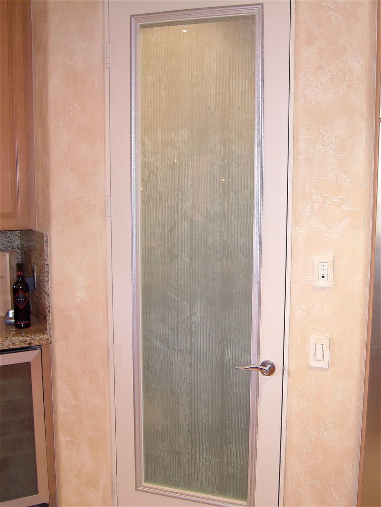 Sans Soucie Art Glass Studios, Inc. Pantry Door Glass Etched Designs