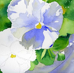 pansies watercolor watercolour flowers demo pansy painting kathy jurek yellow painted