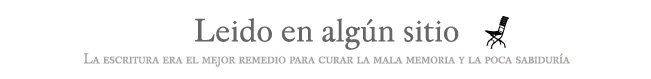Leido en algún sitio