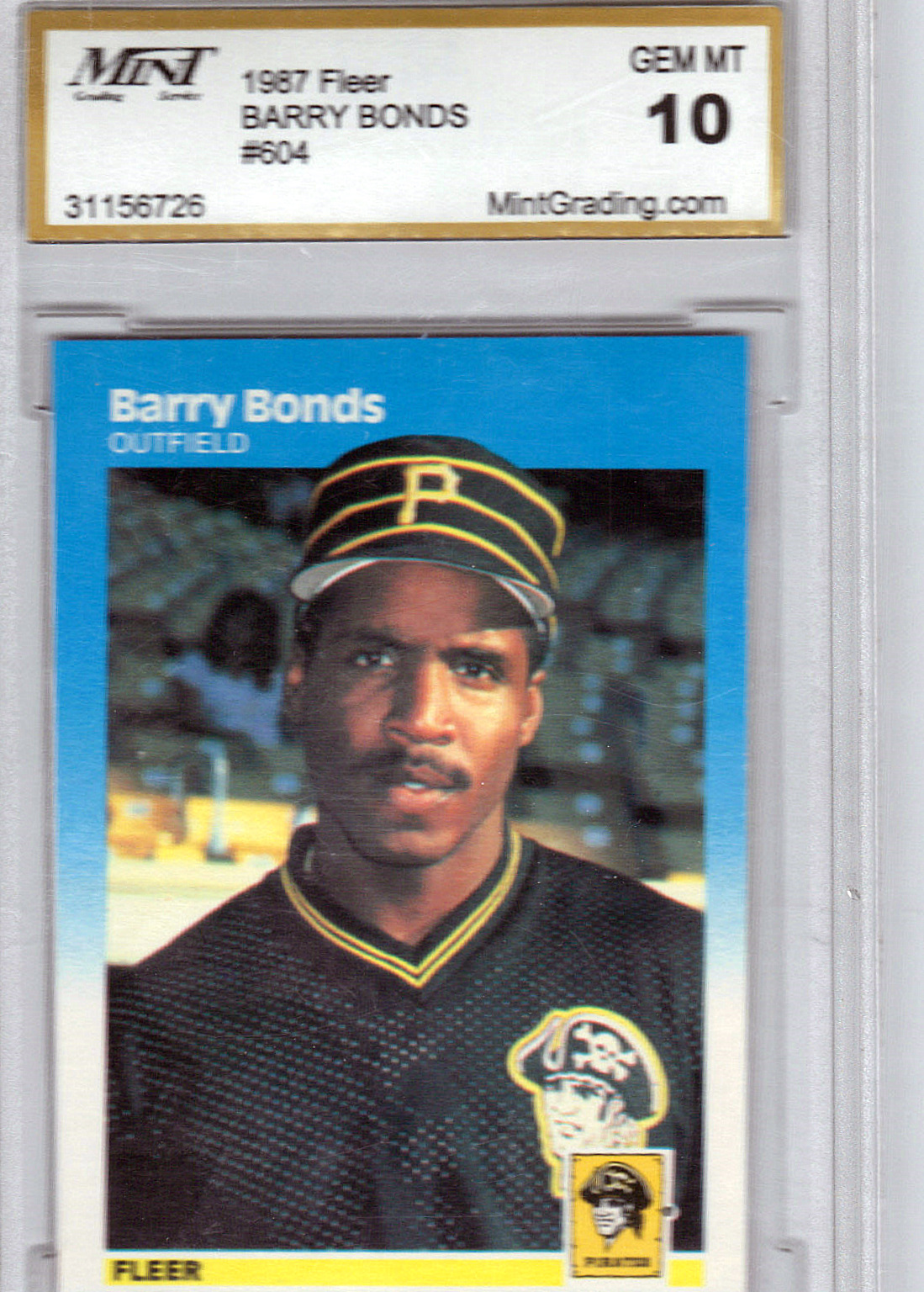 Invest in Legends: Barry Bonds 1987 Fleer Rookie Card Mint 10