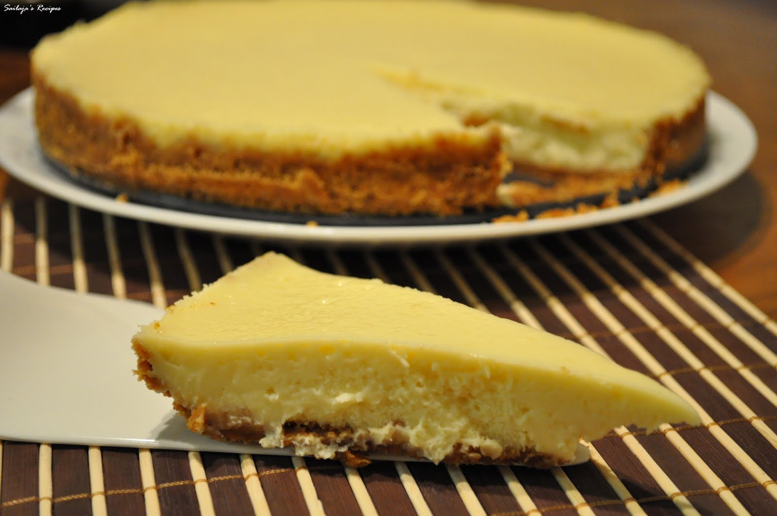 Sailaja's Recipes: Lemon Flavored Cheesecake