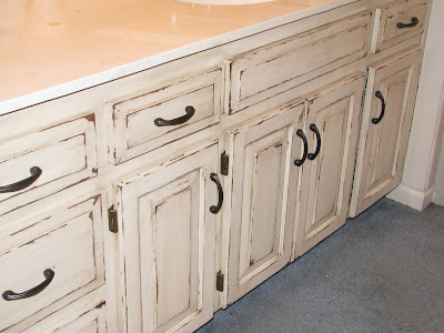 distressed kitchen cabinets