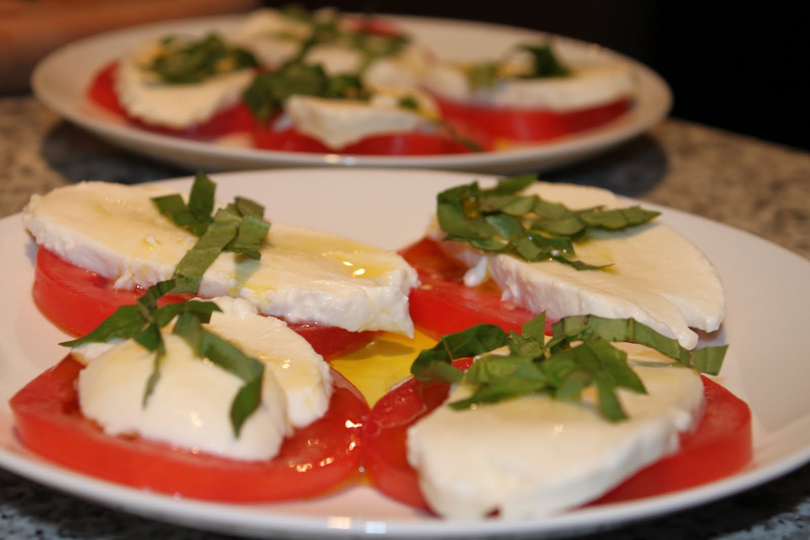 My Affair With Truffles Heirloom Tomato and Buffalo Mozzarella Salad