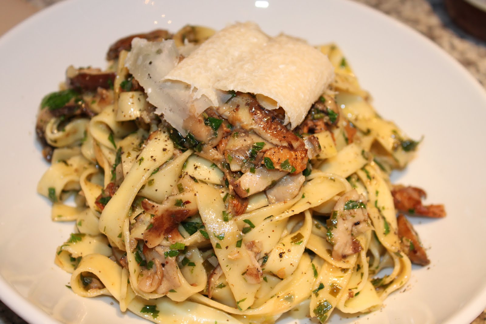 My Affair With Truffles Truffled Wild Mushroom Tagliatelle