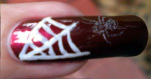 Black nail polish and lip gloss: October 2009