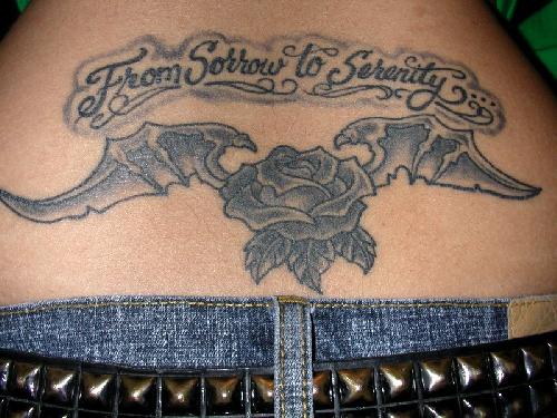 Arts And Madness: Lower Back Female Tattoo