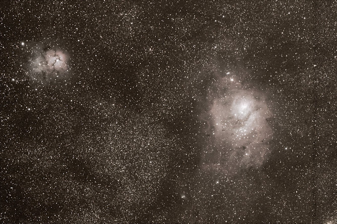 Nebulosas M8 y M20 en Sagitario