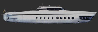 Yacht sous-marin