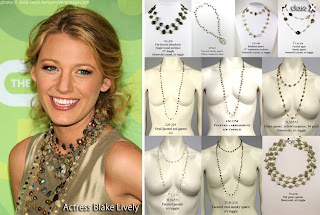 picture of Blake Lively wearing Margo Morrison New York jewelry