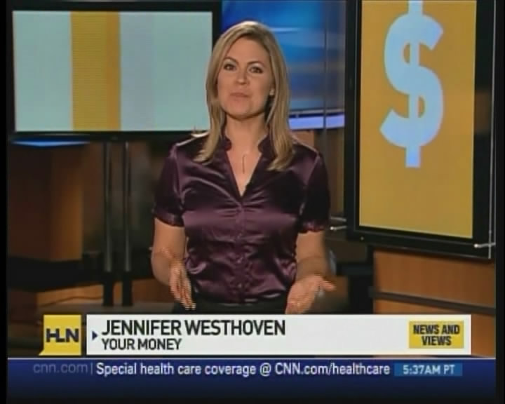 Ladies in Satin Blouses Jennifer Westhoven (HLN anchor) maroon satin
