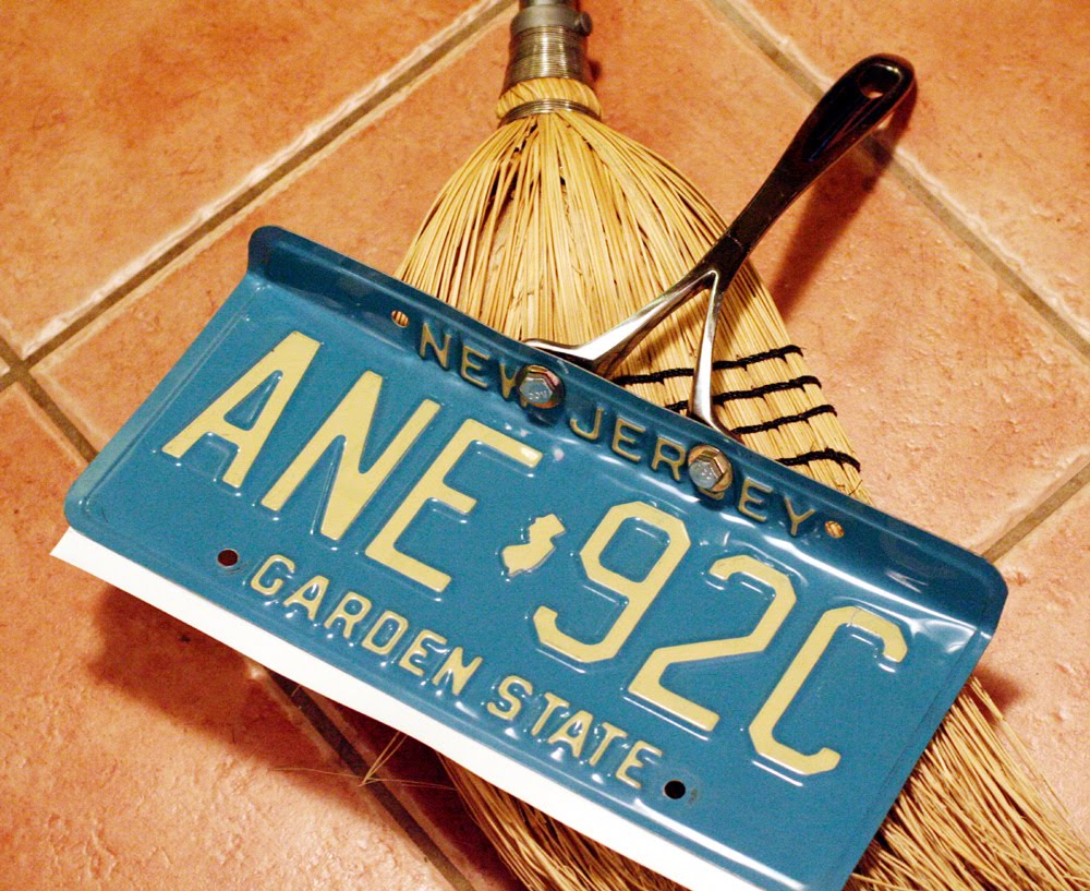 A License Plate to Dustpan DIY Recycled Tutorial Time to Clean Up!