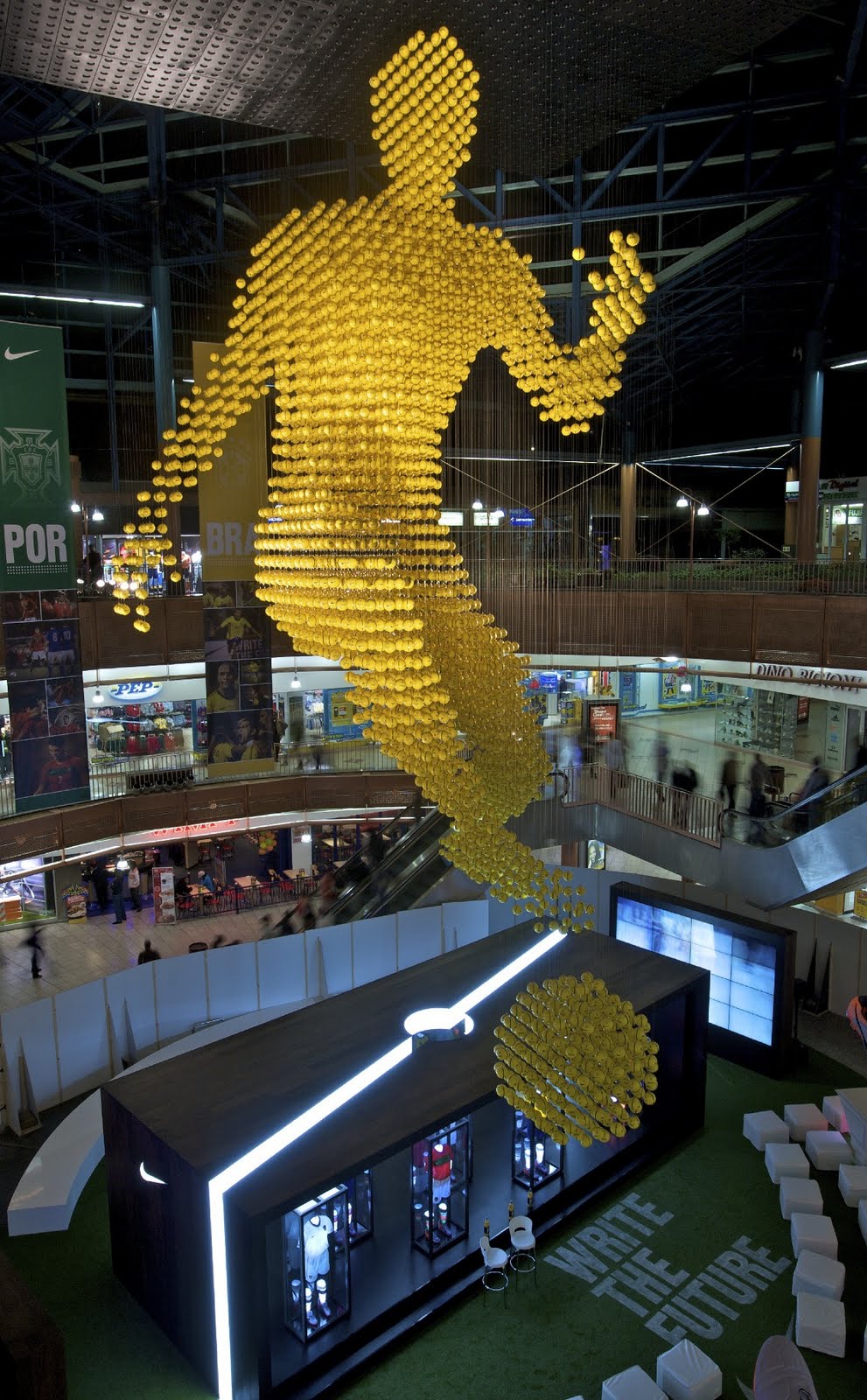 Nike football exhibition unveiling Carlton Centre DISKIOFF