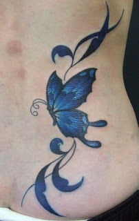Beautiful Butterfly: butterfly tattoo on stomach | A butterfly tattoo ...