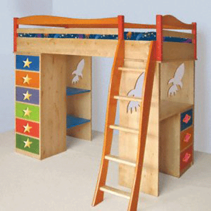 Kids  Design on Loft Design  Kids Loft Bed Plans With