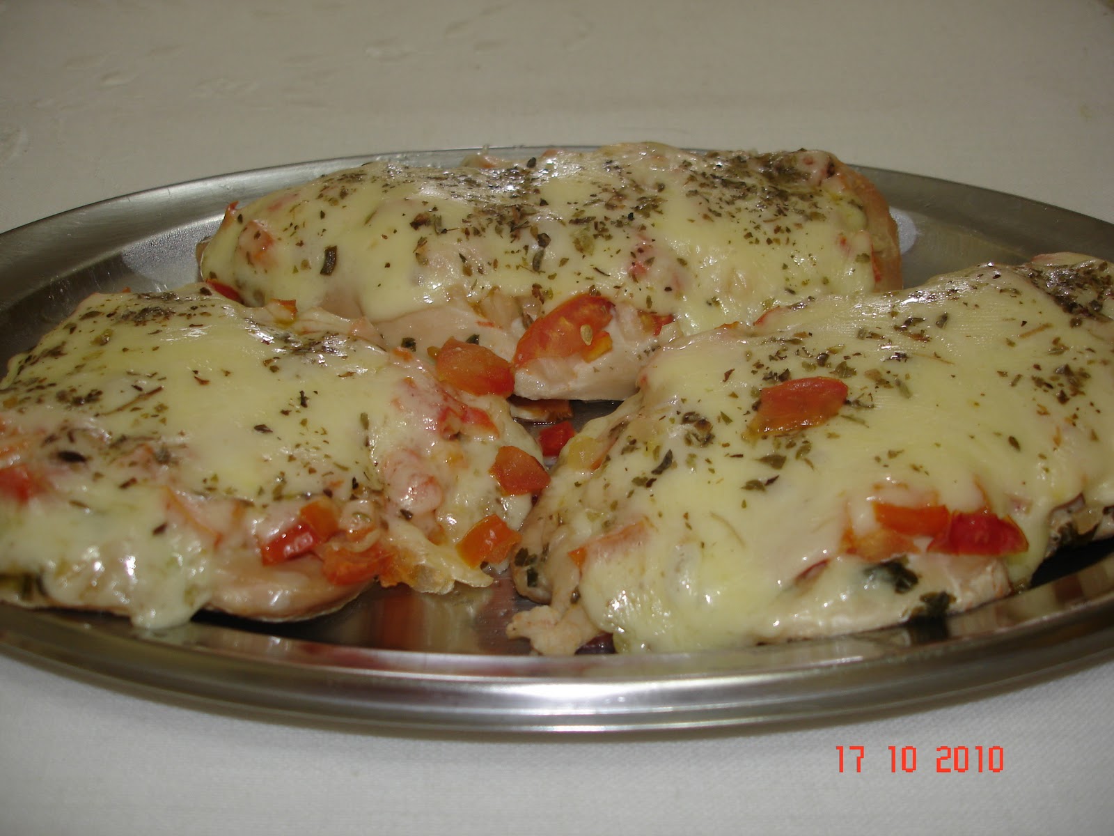 Toca das Receitas: FILÉ DE FRANGO A PARMEGIANA LIGHT