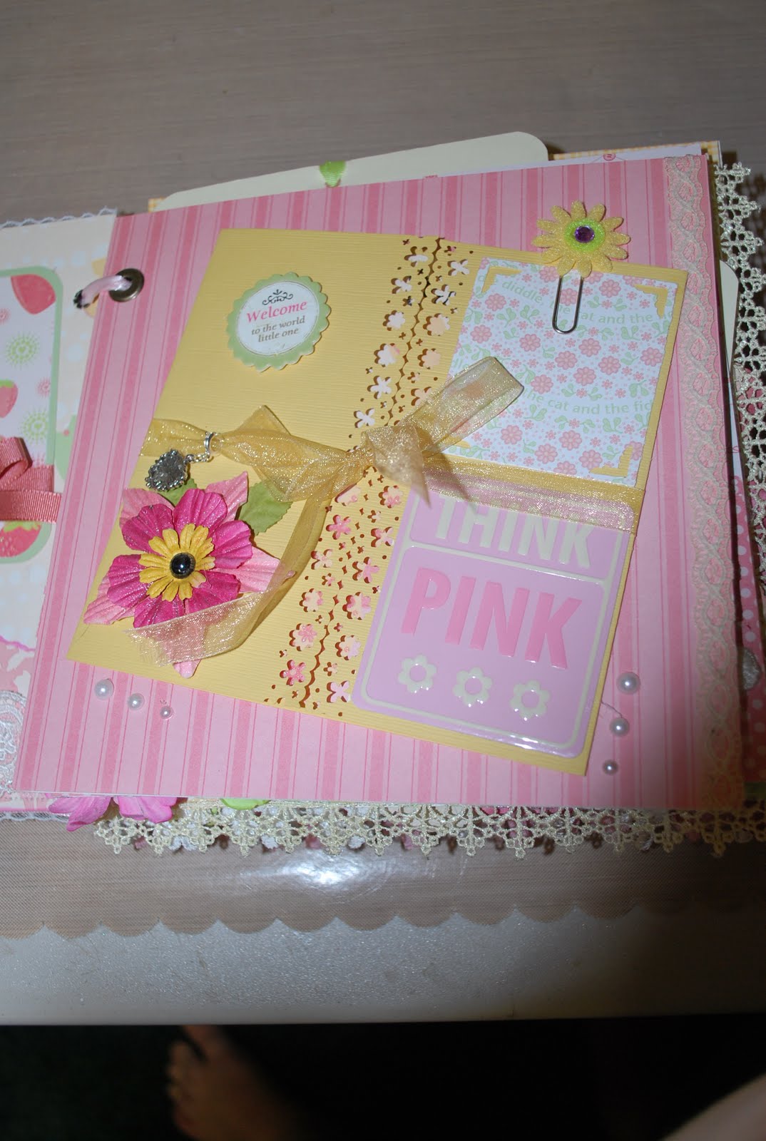 Jerzey's Creation's 8x8 Baby Girl Chipboard Album