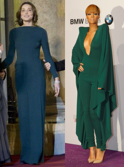 Carla et Rihanna sans soutif