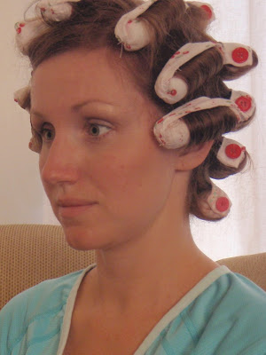Curl Hair With Rollers. Self gripping curls, rollers