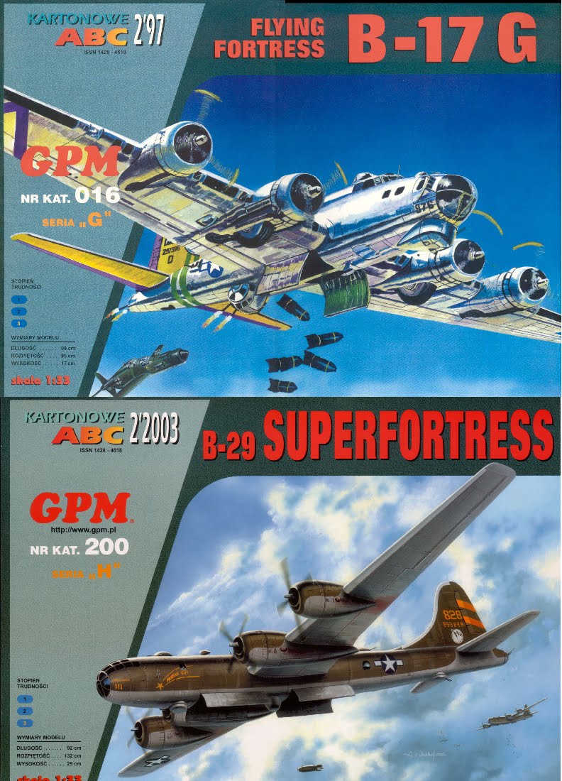 Livre Atitude Papercraft: B-17G + B-29
