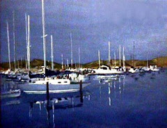 How Beautiful! Sausalito Marina, acrylics