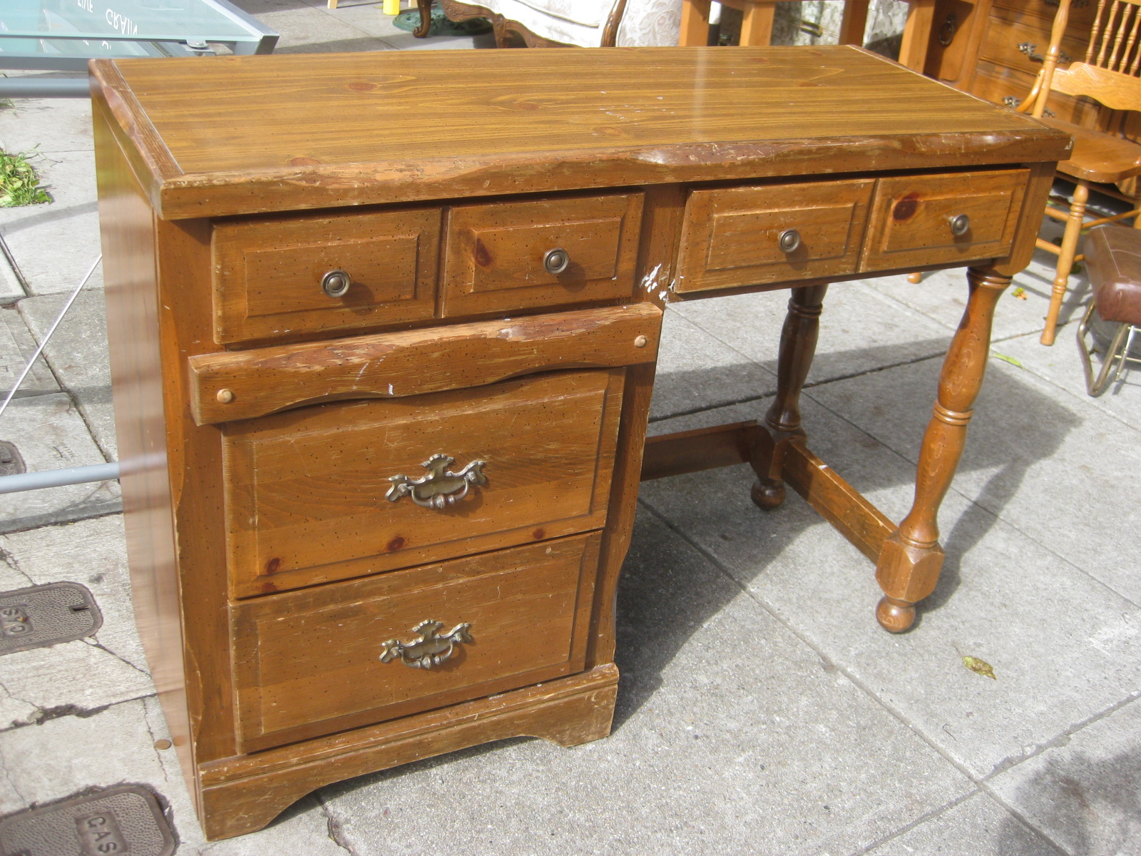 UHURU FURNITURE COLLECTIBLES SOLD Small Wooden Desk 25 uhuru-furniture-collectibles-sold-small-wooden-desk-25