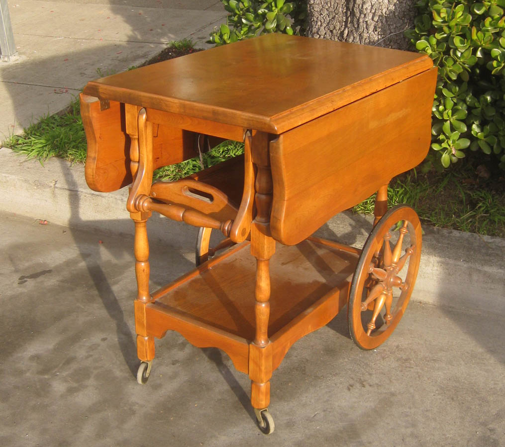UHURU FURNITURE & COLLECTIBLES SOLD Rolling Tea Cart 60