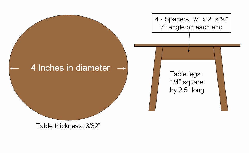 George the Miniguy: Kitchen Table - Another Quick Furniture Project